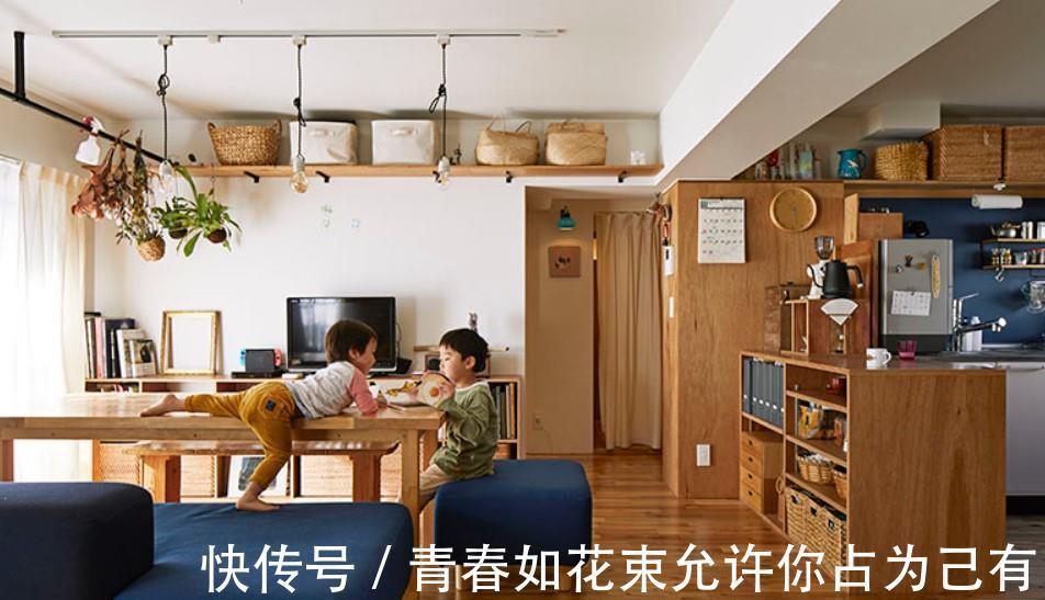 柜面|55平米3个娃!日本妈妈太厉害了,一家人蜗居也能过上精致生活