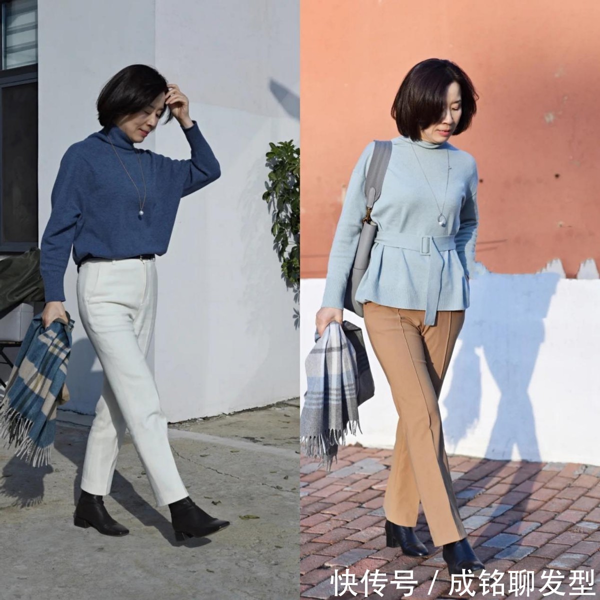 女性|50岁的女人建议少穿运动鞋!今年方跟短靴很流行,时尚百搭更保暖