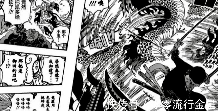 世界政府|海贼王1003话索隆砍伤凯多反而被弱化,CP0再证实黑炭大蛇已死
