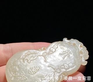 籽料#清乾隆 和田玉籽料 白玉 大吉天喜 葫芦珮 挂件