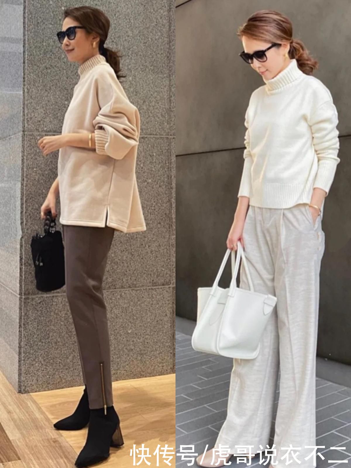 50岁的日本博主真会穿,简约又高级,这才是中年女性该有的打扮