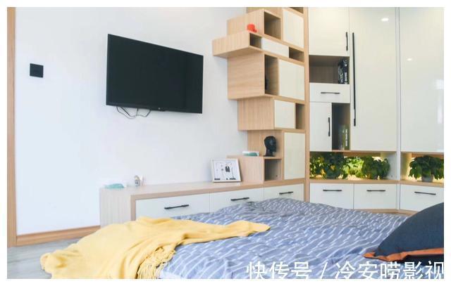 几何|75平小户型也可以很独特,几何吊顶充满创意,让大户型都羡慕不已