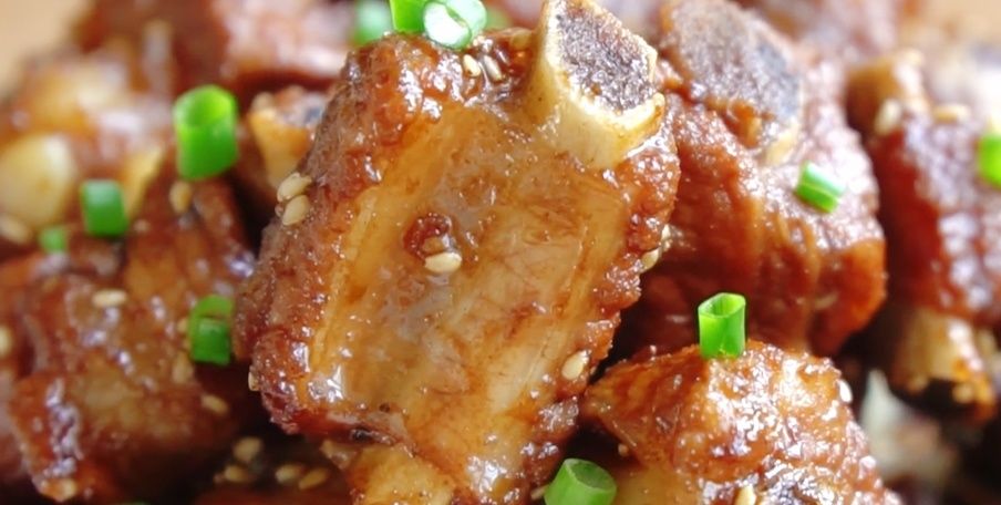 香甜|糖醋排骨想吃自己做，无油更健康，简单这样做，香甜不腻孩子爱吃