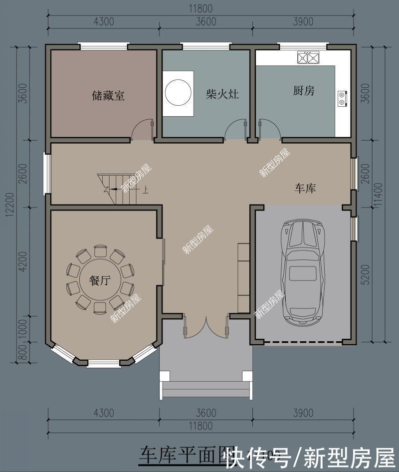 建筑面积|回农村建房，想建一个柴火灶怎么设计？5套图纸供你参考