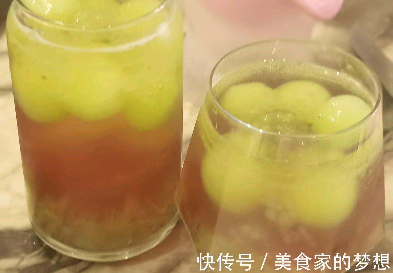 西米|饮品，还是自制的好喝，想要清凉一下？来一份欢乐西米葡萄饮吧