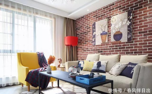 背景墙|125平北欧风三居室,简约有气质!