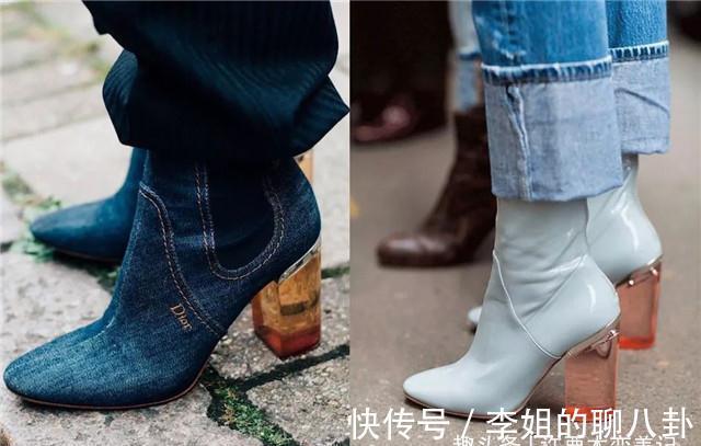 小个子 今年靴跟流行“穿粗不穿细”,穿着舒适还显个高,太适合小个子了