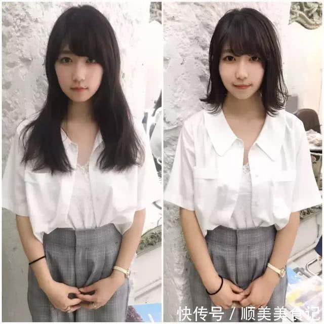短发|日本妹子剪完短发的前后对比，短发果然有毒！