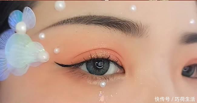 哪吒|汉服眼妆有多好看人鱼姬还挺华丽,看到最后难不成是哪吒同款