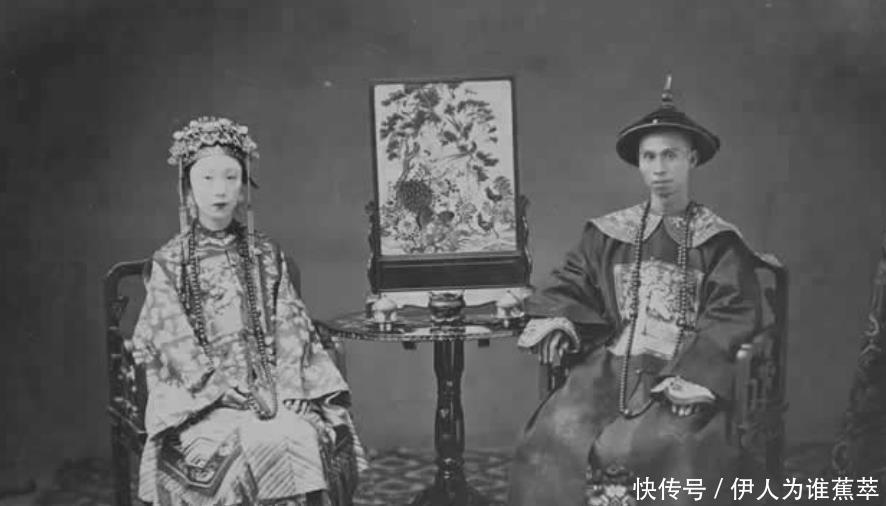 黄马褂|晚清社会面貌老照片穿黄马褂的大爷,长相酷似男明星的妇人!