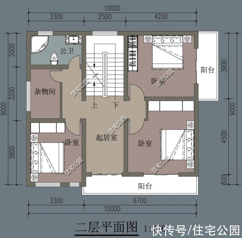 阳台|农村建房想要节约预算?小宅教你这样设计,施工难度不高还好看