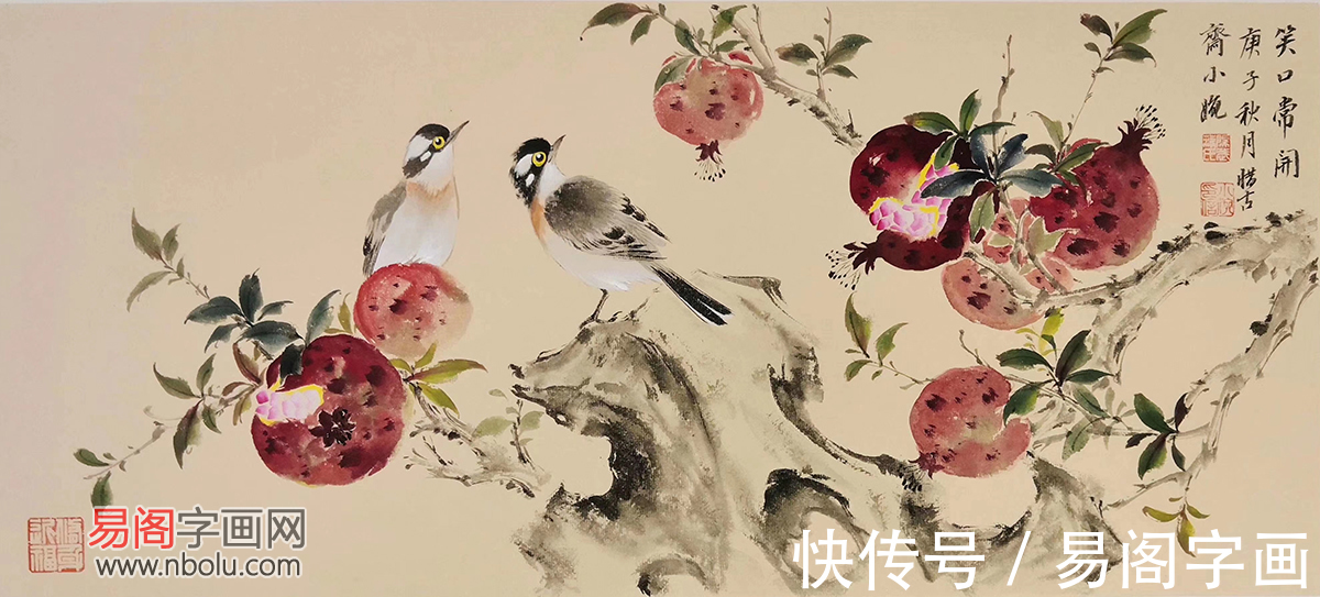 花鸟画&范璞花鸟画 画中妙品 艳而不俗