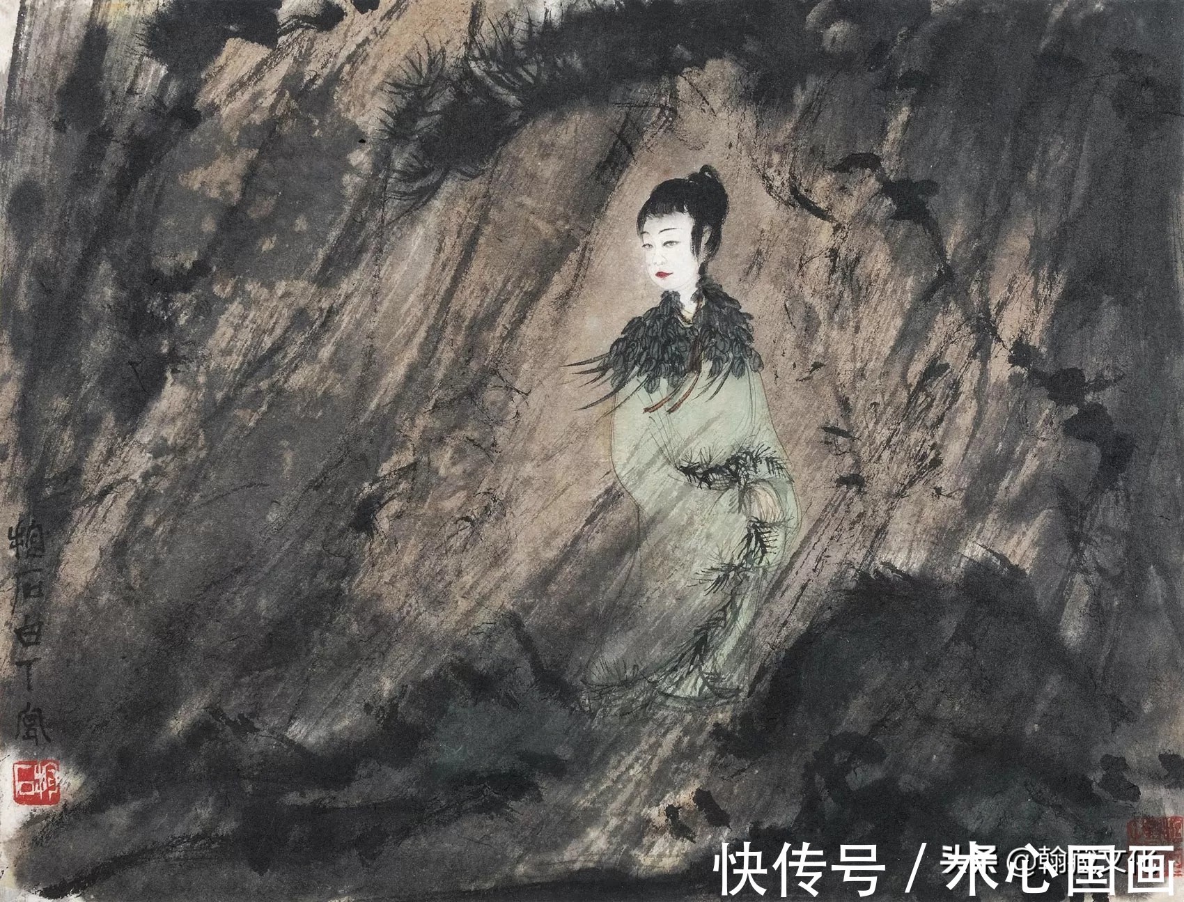 中国画$傅抱石人物画精选