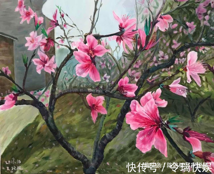 油画@她48岁学画,一年就办个人画展!专家没艺术价值,是农妇乱涂鸦
