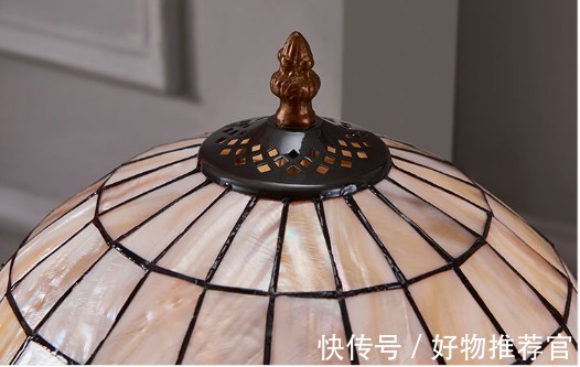 贝壳|铜因特蒂凡尼贝壳灯饰美式全铜拉线台灯
