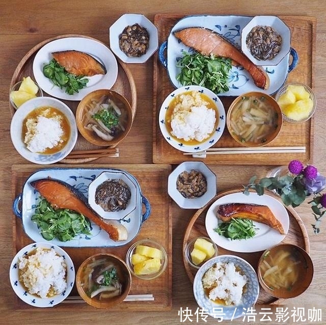 小海鲜|难怪日本人越来越长寿，看看日本女人给家人准备的三餐吧