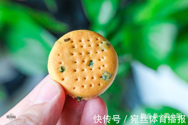 小食|不用黄油,也不加糖,教你做葱香小饼干,口口香又酥