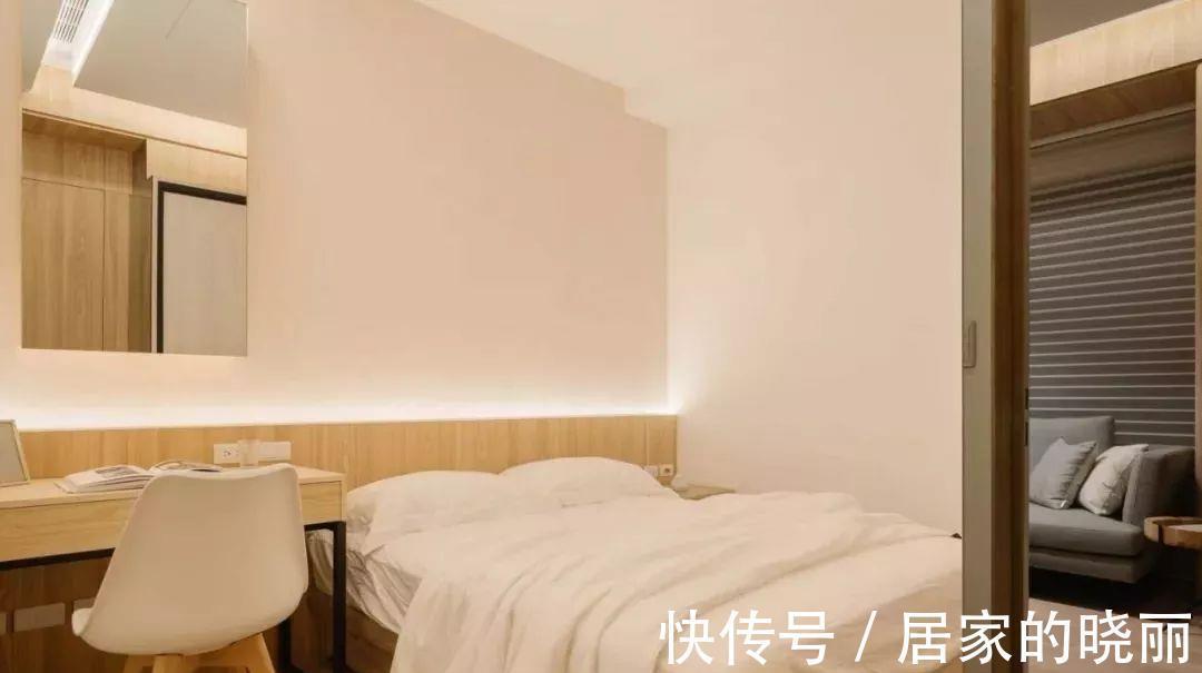 舒适感|56平的日式风小户型二居室，木与白营造的舒适感