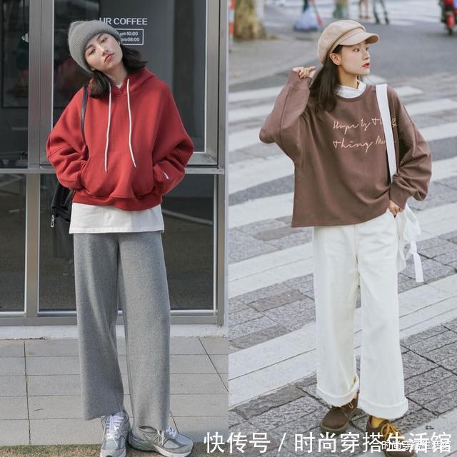面料|连衣裙失宠了,今年流行的是“薄卫衣+裤子”,保暖显瘦又时髦