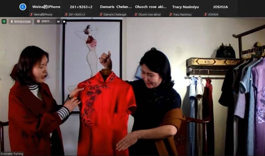 中国传统|山东科技职业学院：多国学生线上感受中国“时尚霓裳”
