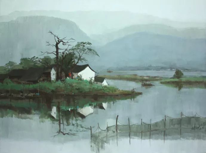 笔触|国画意境,油画笔触——石建都 笔下清新唯美的诗意油画