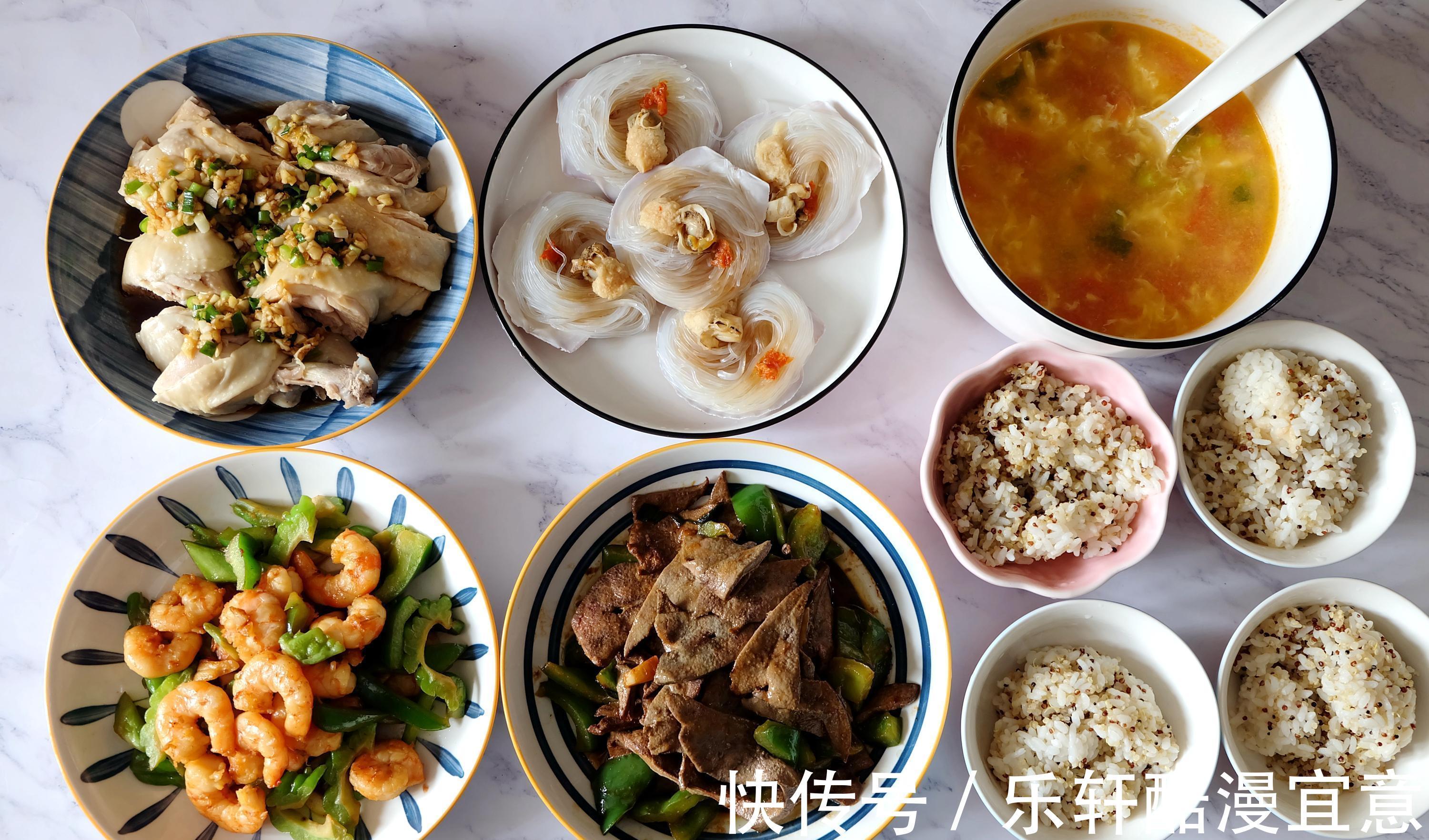 午餐|周末了,晒晒我家的午餐,四菜一汤,清淡健康有营养,好吃又好做