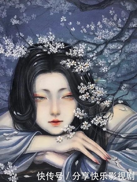古风插画|最是人间留不住,朱颜辞镜花辞树