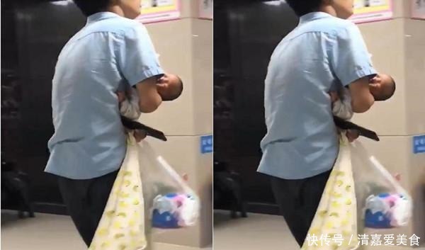 “最慌爸爸”医院抱娃,神色慌张似人贩,护士笑翻:我差点报警