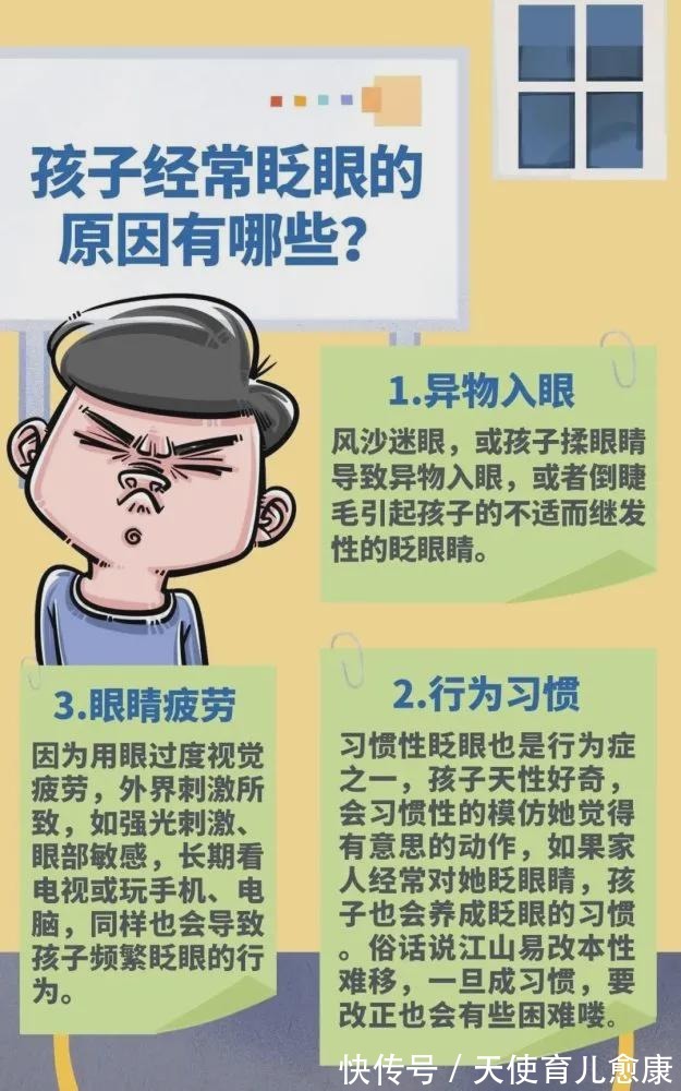 家庭和睦|天使讲堂:孩子频繁眨眼,家长应该怎么办?