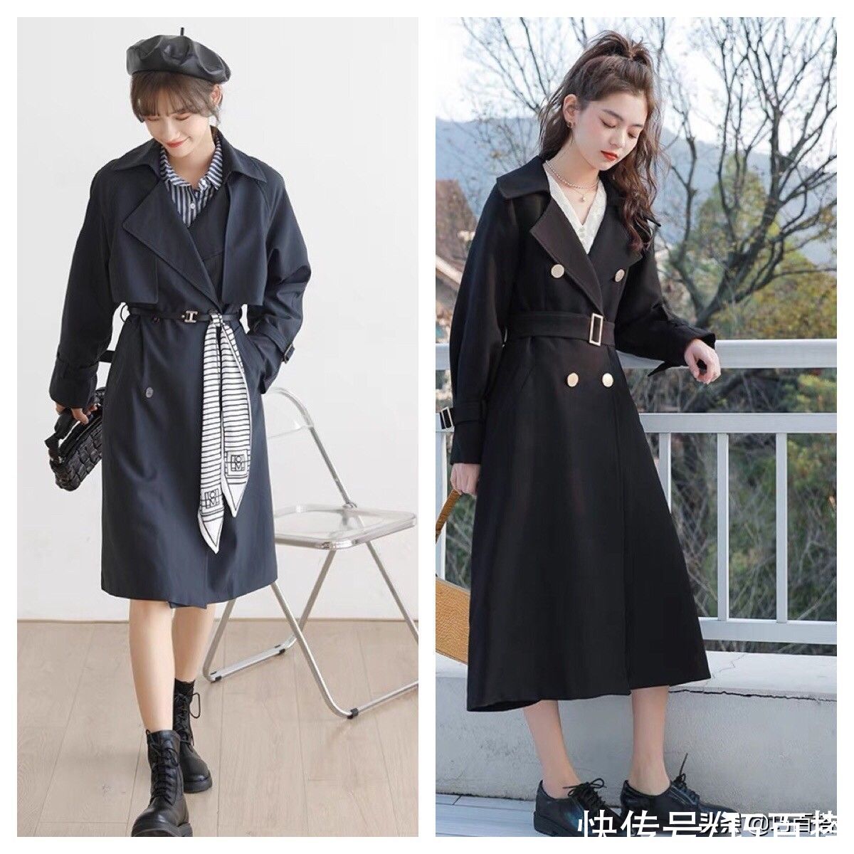 气质|风衣真是“外搭天花板”，高级的气质，显瘦的能力，一步到位