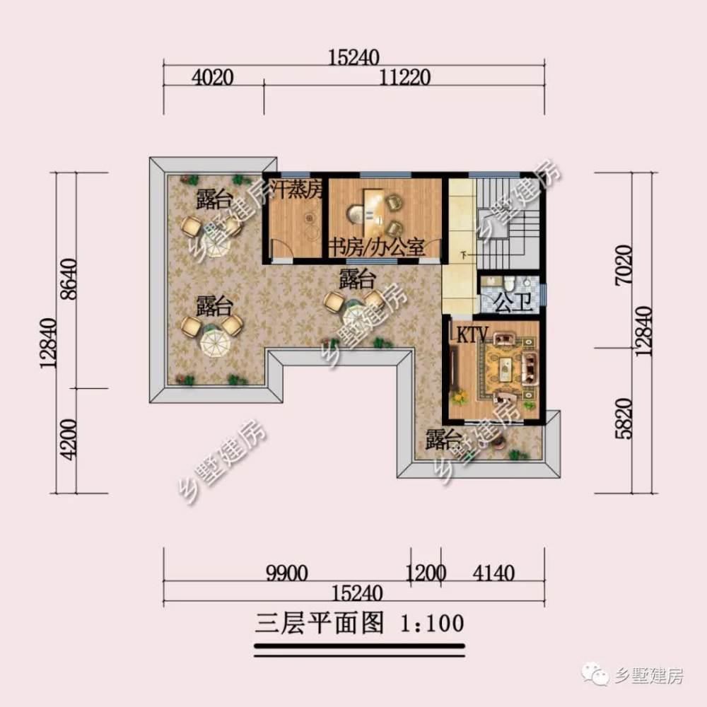接待厅|15×12米新中式别墅，中国人的传统，现代人的骄傲