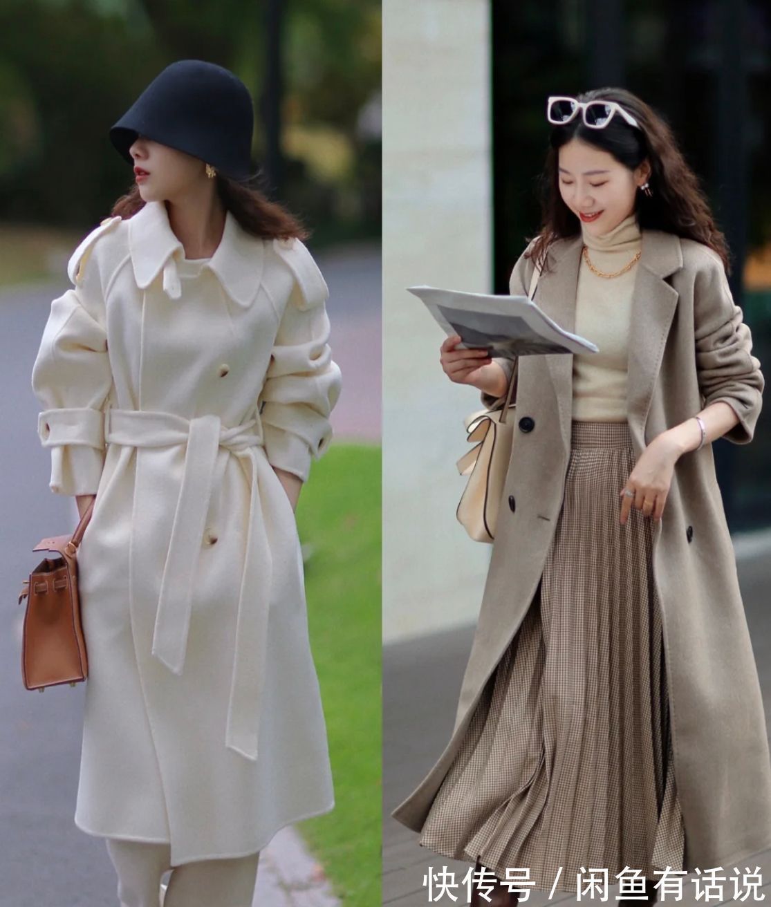 氛围感|这是真正有“烟火气”的大衣穿搭,适合普通中年女人,不露腿也美