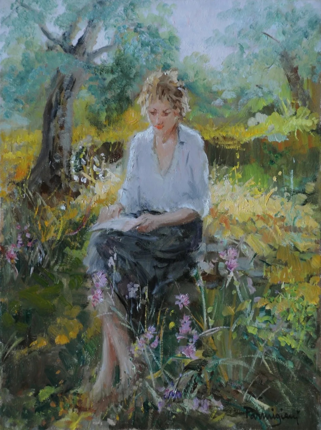 米兰|?意大利 阿尔多的油画,色彩很温暖,笔触很迷人!