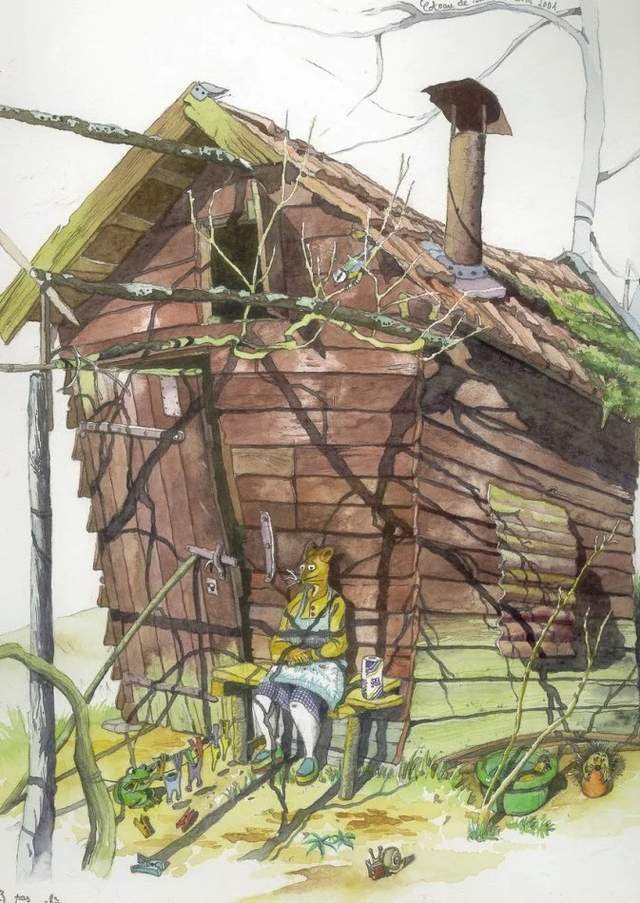 水彩&颇有想象力的插画:童话故事般的建筑水彩