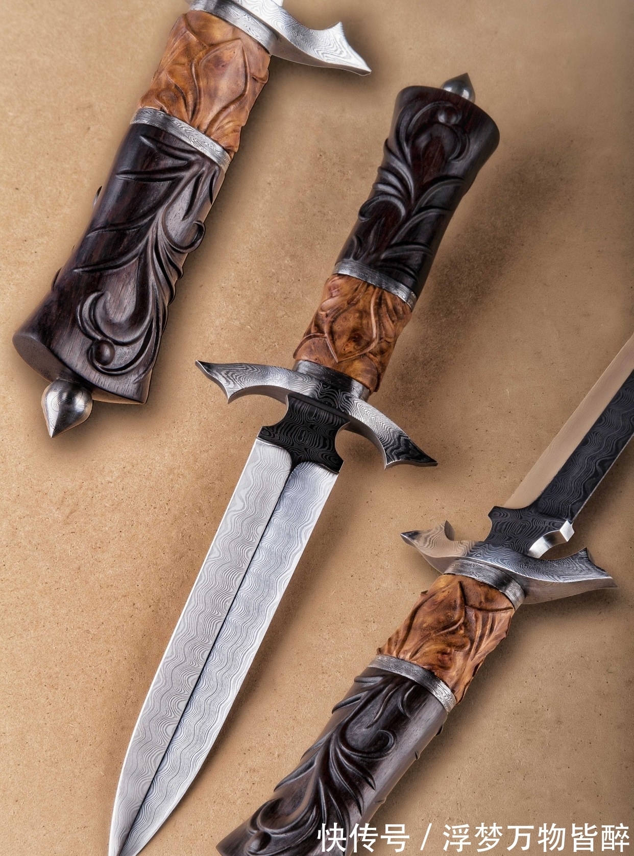 刀柄$不想当皮匠的木匠不是好刀匠,绝美的刀柄与刀鞘欣赏