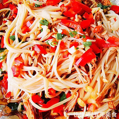 #精致一人食#蒜蓉金针菇（空气炸锅版）