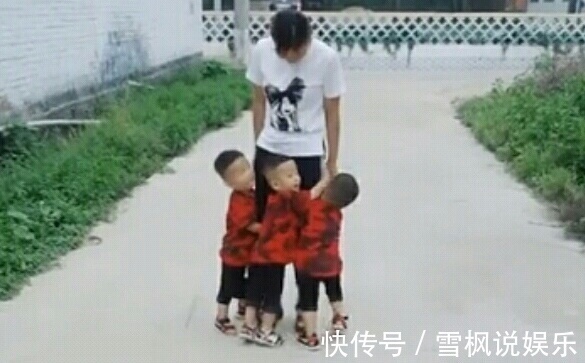 妈妈|三胞胎哭闹都要妈妈抱,妈妈接下来的做法,丈夫看了不停地流眼泪
