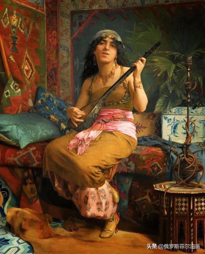 拉利@微妙而动人的油画，他画出了东方浪漫的神秘主义