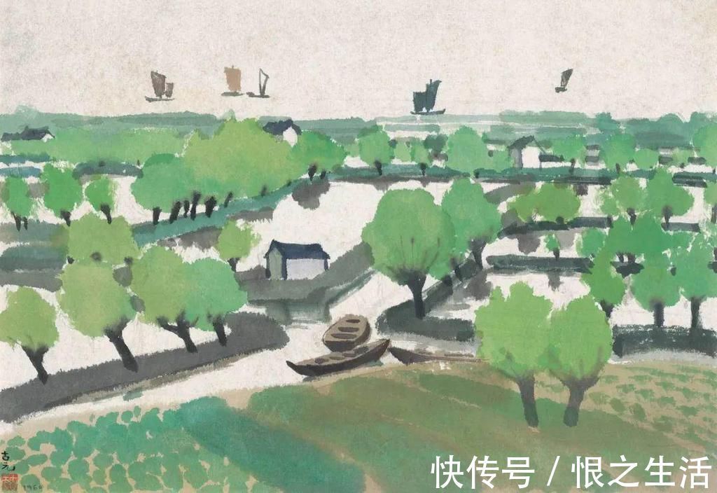 中国艺术!他被徐悲鸿称为“中国艺术界卓绝天才”,融入水墨意境的水彩,太美好了!