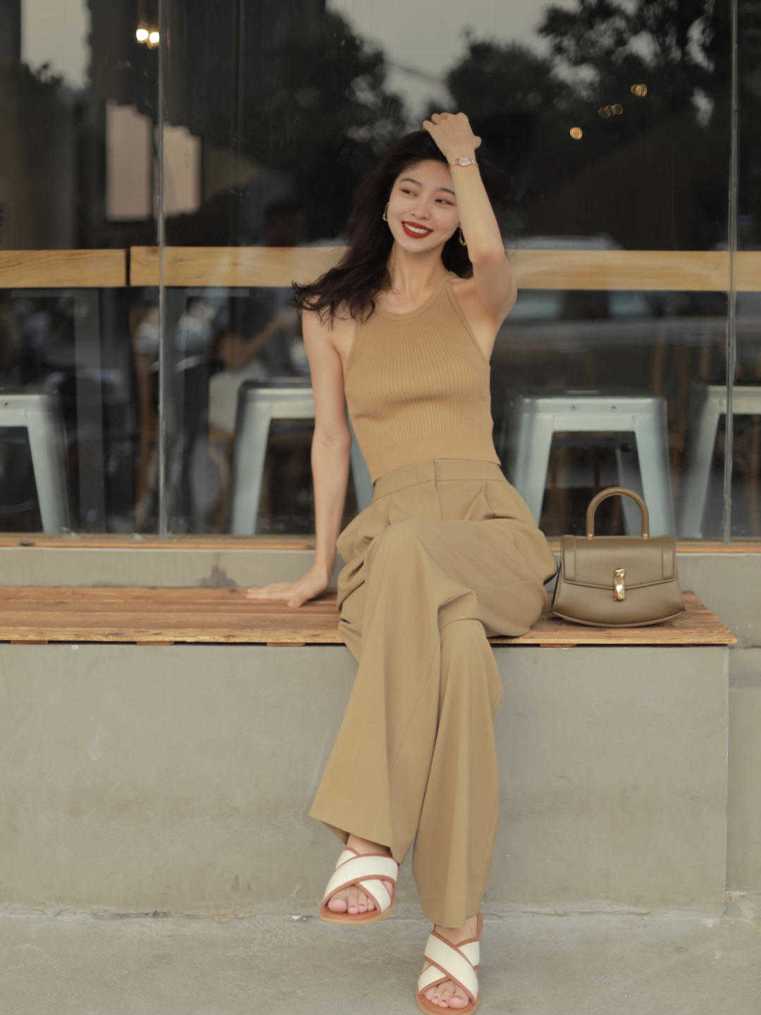 穿搭|3、40岁这样穿很高级,短袖搭配阔腿裤显高显瘦,减龄又洋气