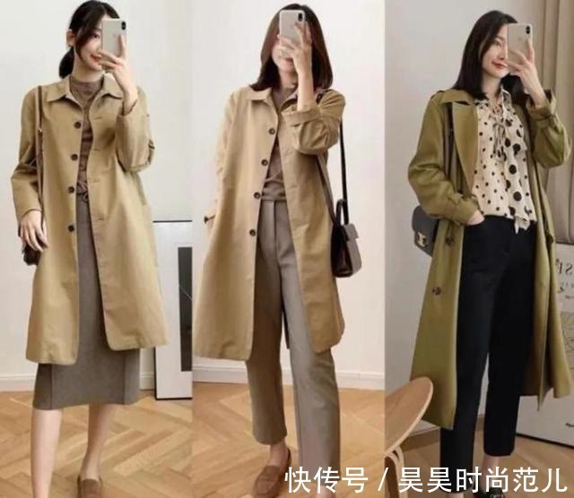 风衣|秋天来了天气转凉,这10套秋季的穿搭示范,简单百搭又显时尚气质
