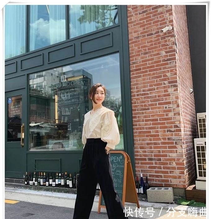 阔腿裤+衬衫=中年女性气质穿搭,开春正流行