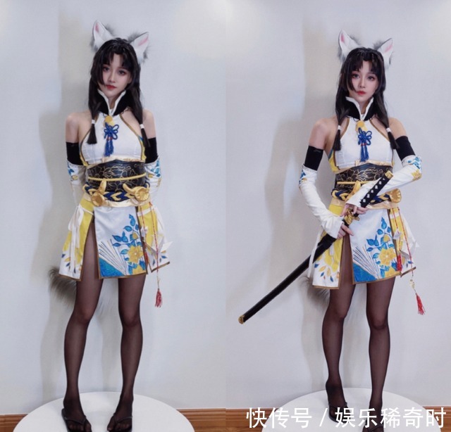 coser|上海CJ“最显瘦”黑丝胡桃Coser,这就是牧冬最喜欢的胡桃吗?