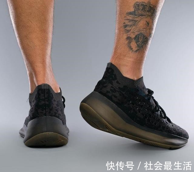 onyx 黑武士配色超能打！全新Yeezy 380上脚图释出！