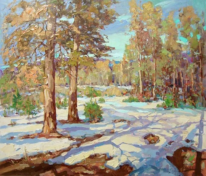 油画&浓郁的色彩,俄罗斯画家安德烈·米沙金的风景油画(二)