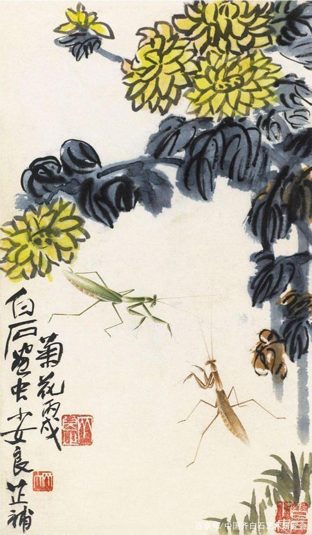 补景@北京首拍珍品,齐白石画虫齐良芷补景六屏,齐良芷弟子、少白公子-汤发周发布