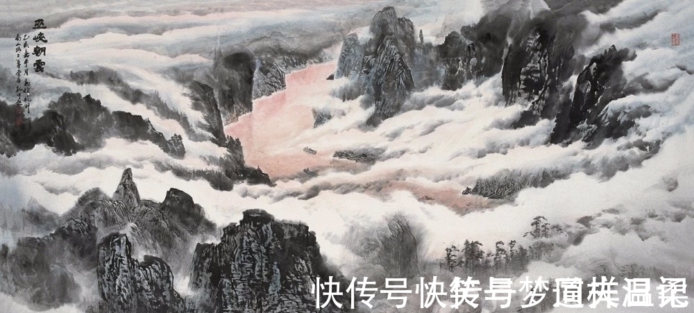 作品&他的国画作品,画面之中气势犹如千军万马,挥笔泼墨酣畅淋漓