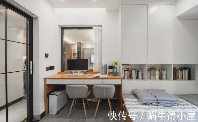 客厅|这个人装修太聪明,将次卧变成工作室,打通空间增强采光,超实用