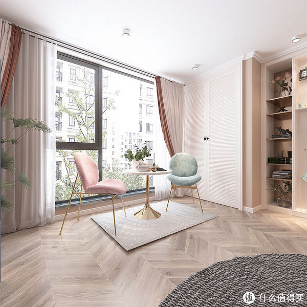 卧室|参观完47岁阿姨的家,感觉自叹不如,仅有47㎡却装修很敞亮又前卫