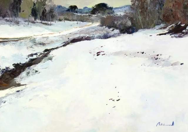 向日葵|西班牙画家维拉诺瓦 调色刀下的笔触,色彩俱佳!